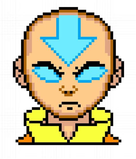 Avatar Aang Pixel Art