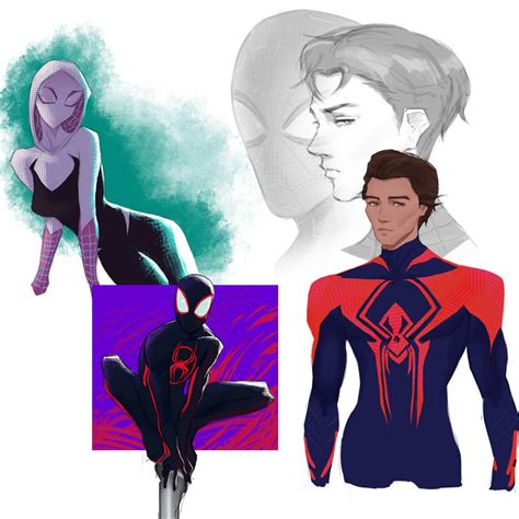 spider verse sketches by auspiciousb on DeviantArt