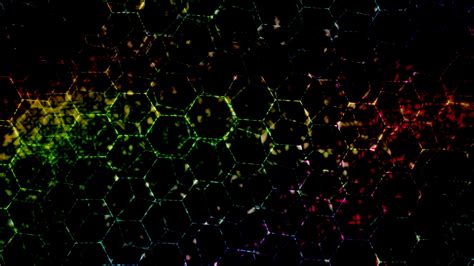 Mobile Wallpaper Glare Hexagonals Shine Multicolored Motley Light