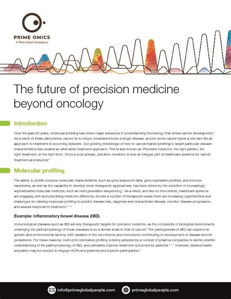 Pdf The Future Of Precision Medicine Beyond Oncology Prime Global