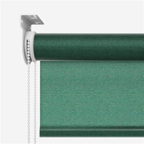 Deluxe Plain Forest Green Roller Blind Blinds Direct