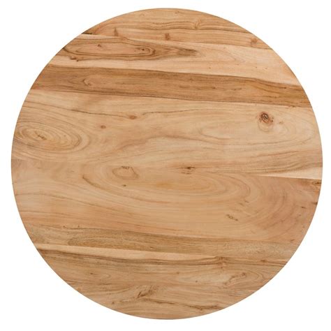 Table Ronde Modasa En Acacia 80 Cm