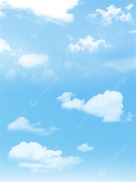 青い空 白い雲 空 透明な雲イラスト背景 無料ダウンロードのための壁紙画像 Pngtree