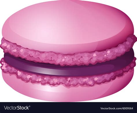 Purple Color Macaron Alone Royalty Free Vector Image