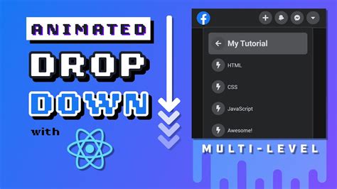 Advanced Dropdown Menu React Css Animation Tutorial For Beginners