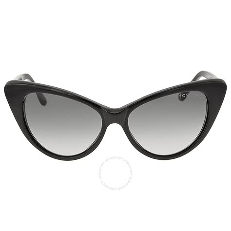 Tom Ford Nikita Black Cat Eye Sunglasses Tf0173 01b 664689460571 Sunglasses Jomashop