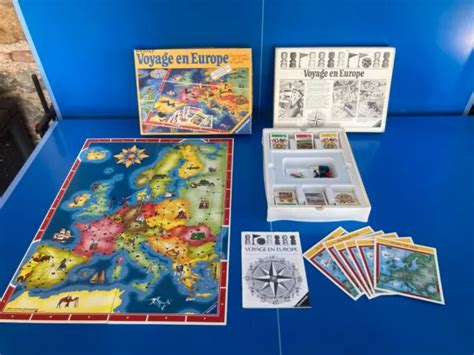 Ravensburger Voyage En Europe France Jeu Soci T Plateau Vintage Ann Es