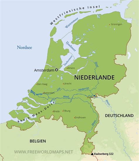 Karte Der Niederlande