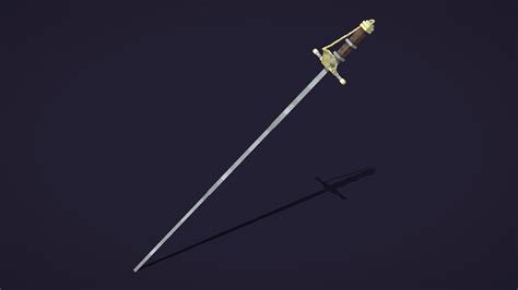 Minecraft Gold Rapier 3d Model By Pianold 0d3df7f Sketchfab