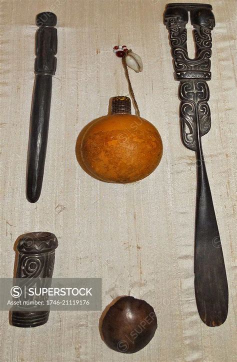 Musical instruments from the Democratic Republic of Congo. Dated 19th ...