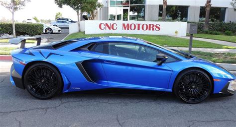 Bright Blue Lamborghini Aventador SV Hits The Market In California