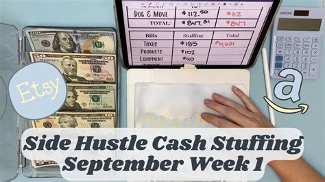 First September Side Hustle Cash Envelope Stuffing Etsy Amazon