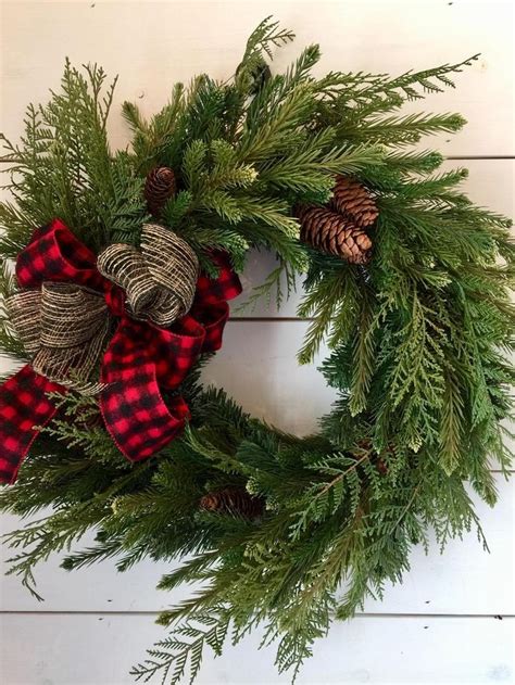 Pine Christmas Wreath Christmas Wreath Pine Wreath Image 5 Christmas