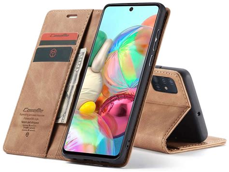 Caseme Vintage Bookcase Tan Samsung Galaxy A Hoesje