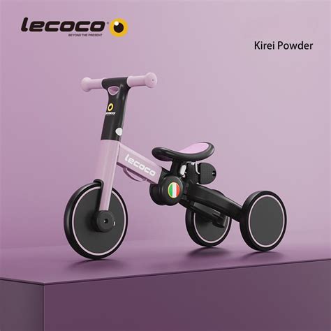 Детский трехколесный велосипед Lecoco, четыре режима, легкий и складной ...