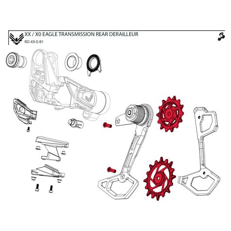 Sram Kit De Galets Pour D Railleur Arri Re Xx Eagle Axs T Type B