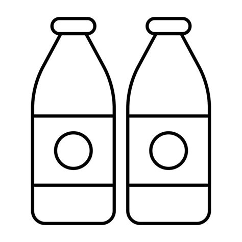 An Icon Design Of Milk Bottles 23897297 Vector Art At Vecteezy