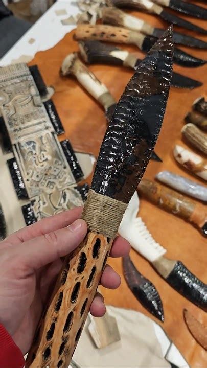 Нож из Обсидиана от мастерская Ножи Каменного Века. Драконье Стекло ...