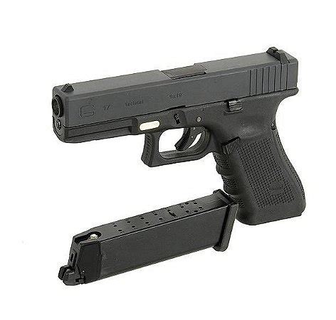 PISTOLA AIRSOFT A GAS GBB GLOCK 17 G4 WE BRAVUS AIRSOFT A MELHOR