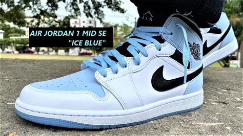 Air Jordan Mid Se Ice Blue On Feet Review Impressive Quality