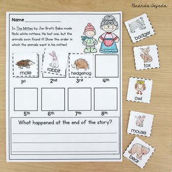 The Mitten Reading Comprehension Mini Pack By Brenda Tejeda TPT