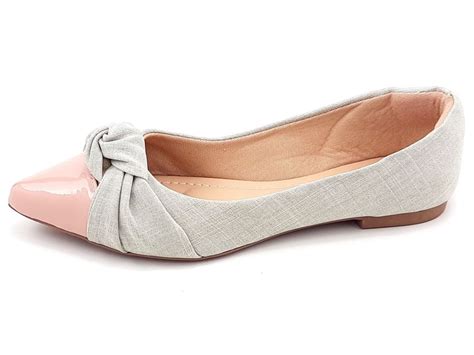 Sapatilha Feminina Vz Nude Melange La O Bico Fino Ceci Cal Ados Atacado De Cal Ados