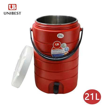 UNIBEST Ice Bucket Cooler Container 16L 21L Stainless Steel Insulated