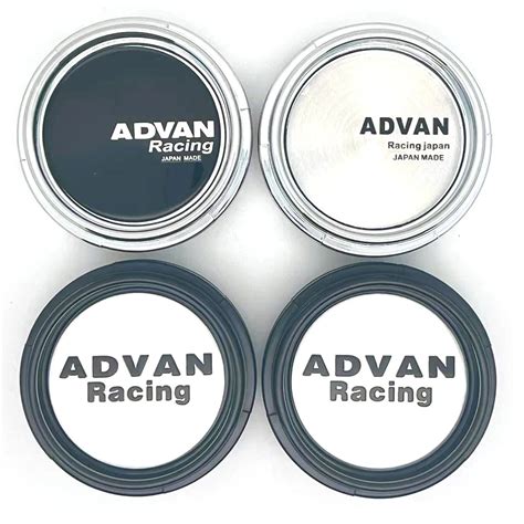 4PCS Lot 66MM 3color Car Wheel Center Hub Caps For ADVAN Racing Logo