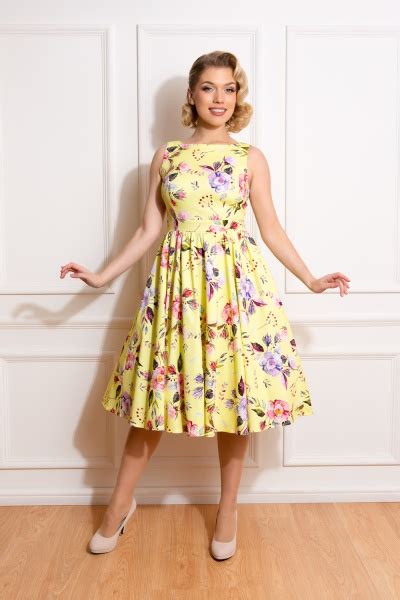 Josie Floral Swing Dress Hearts And Roses London