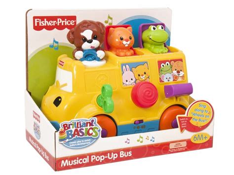 Fisher Price Musical Pop Up Bus Fisher Price Musicals Doll Toys