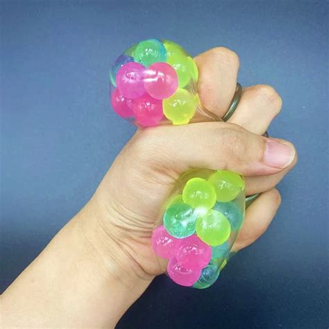 Hot Activated Flashing Light Up Squishy Toys Squeezing Stress Relief