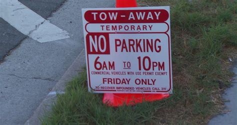 Temporary No Parking Signs