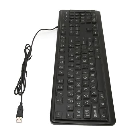 Fyydes Ergonomic Keyboardlarge Print Keyboard Large Bold Letters 104