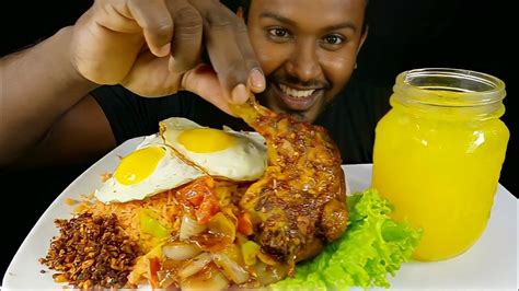 Nasi Goreng Chicken Asmr Mukbang Dilntaste Youtube