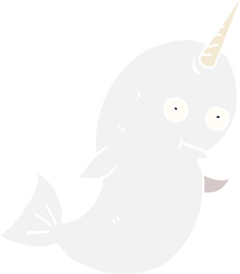Cartoon Doodle White Narwhal 40197906 Png
