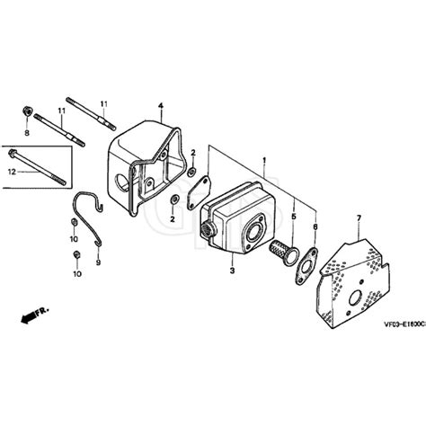 Honda Hrd Hxe Mzbl Muffler Diagram Ghs