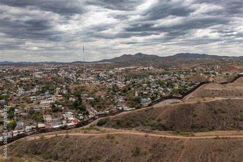 US Mexico border in Nogales Arizona. Stock Photo | Adobe Stock