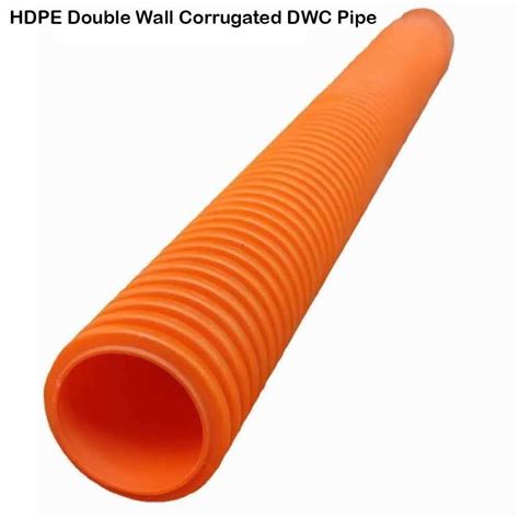 hdpe double wall corrugated dwc pipe mm    rs meter