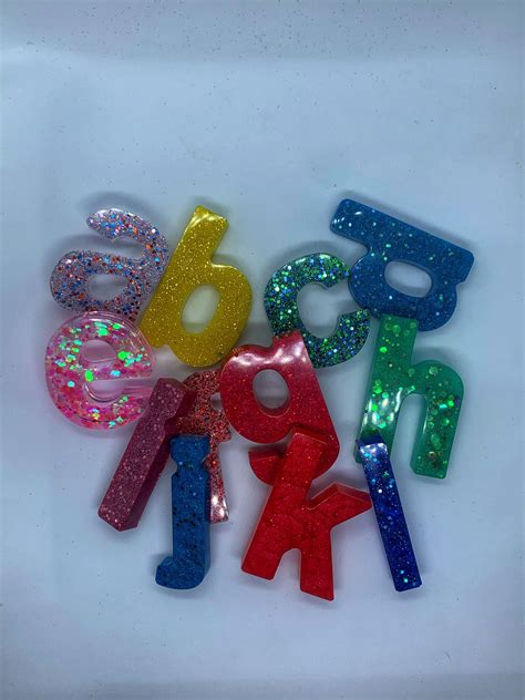 Full Lowercase Resin Alphabet Letter Set Create Your Own Etsy