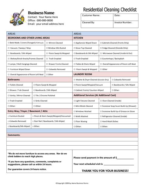 House Cleaning Service Invoice —