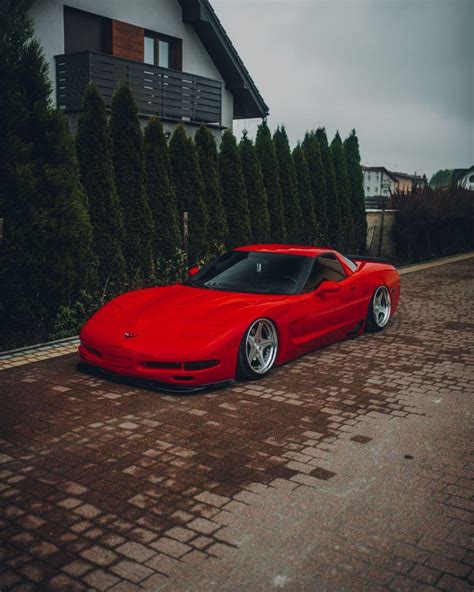 Lowered Chevy Corvette C5 with Air Suspension on the Streets of Poland ...