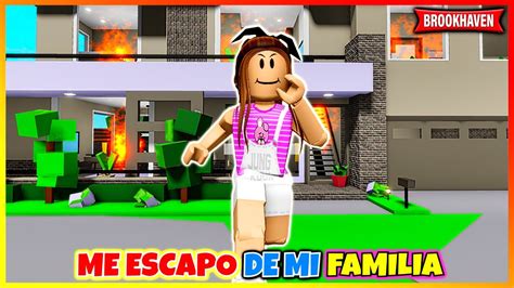 ME ESCAPO DE MI FAMILIA ROBLOX BROOKHAVEN RP Historias De Roblox