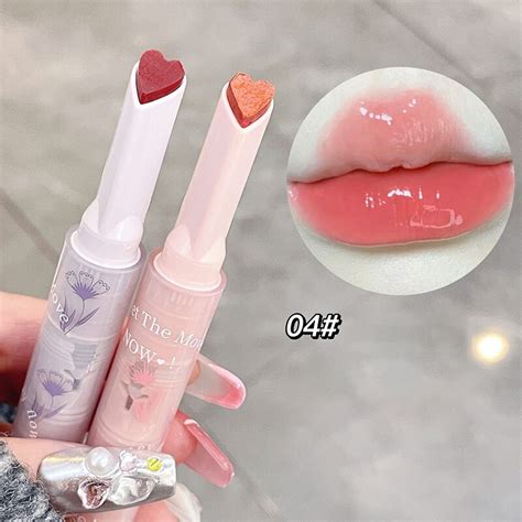 Florette Klares Wasser Licht Lip Gloss Gelee Spiegel Glas Rosa Lippen T