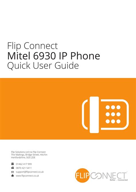 Mitel 6930 Quick User Manual Pdf Download Manualslib