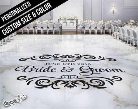 Custom Wedding Dance Floor Decal Removable Personalized | Etsy