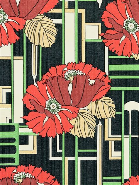 Papier Peint Fleur Art Deco Typikalempire