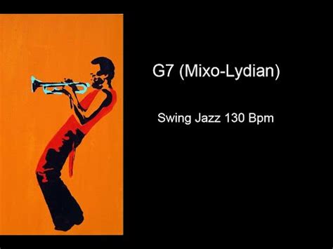 Swing Backing Track G7 Mixo Lydian Mode 130 BPM Triad Backing Tracks