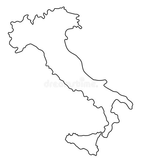 Karte Von Italien Vektor Abbildung Illustration Von Hintergrund 8352252