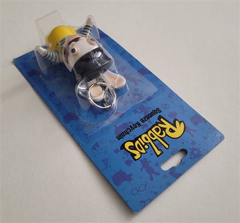 Les Lapins Cr Tins Rabbids Porte Cl S Squeeze Keychain Neuf