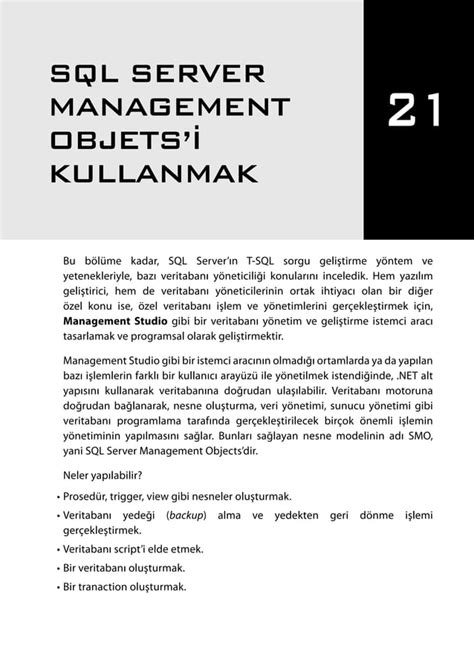 İleri Seviye T SQL Programlama Chapter 21 PDF